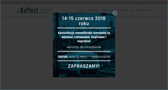 Desktop Screenshot of effect.edu.pl